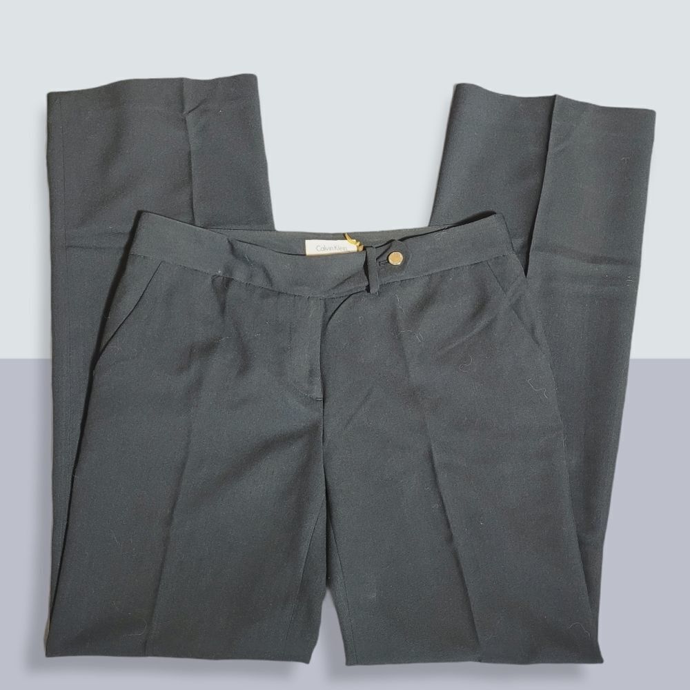 Calvin Klein Wide Leg Black Slacks Size 4